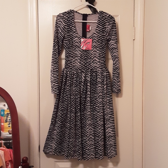 vixen by micheline pitt Dresses & Skirts - Zebra swing dress